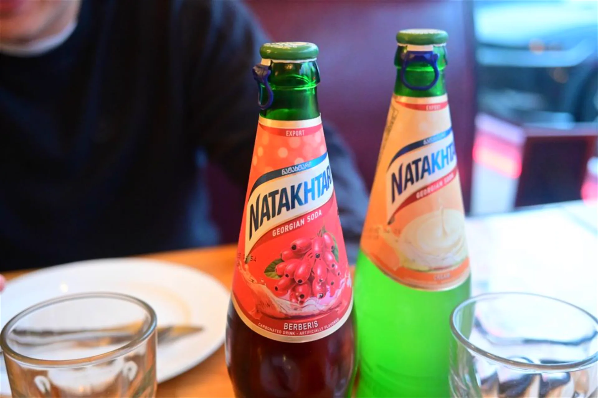 Natakhtari sodas on the table